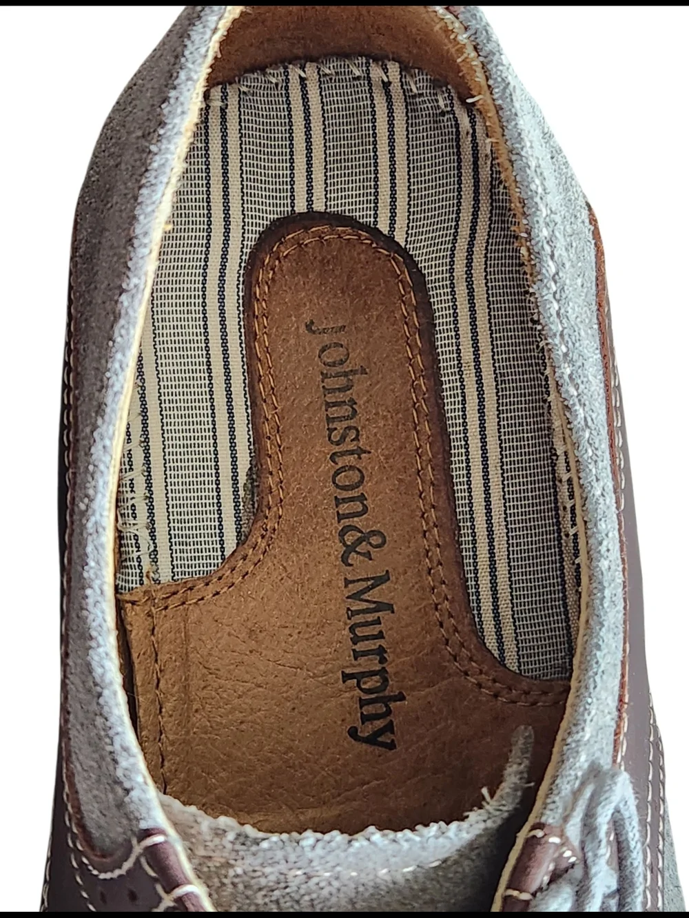 Johnston & Murphy Two-Tone Saddle Oxfords Men's 10